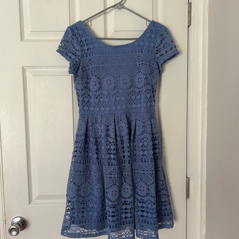 Dress Barn Lace Blue Dress